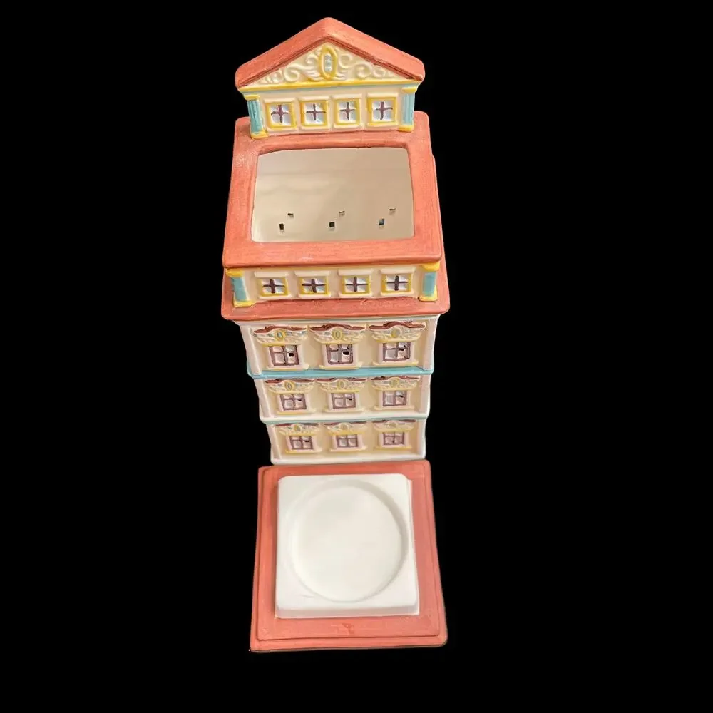 Partylite Cafe Amsterdam Tea Light House Candle Holder Vintage P8275 Retired